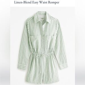 Abercrombie Linen Blend Romper💚